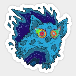 Slimy Ghost Fauxby in Blue Sticker